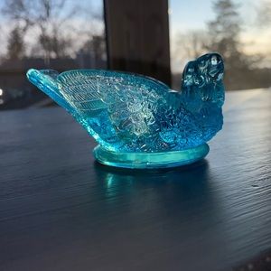 Collectible Bird & Berry Open Salt Cellar Dip